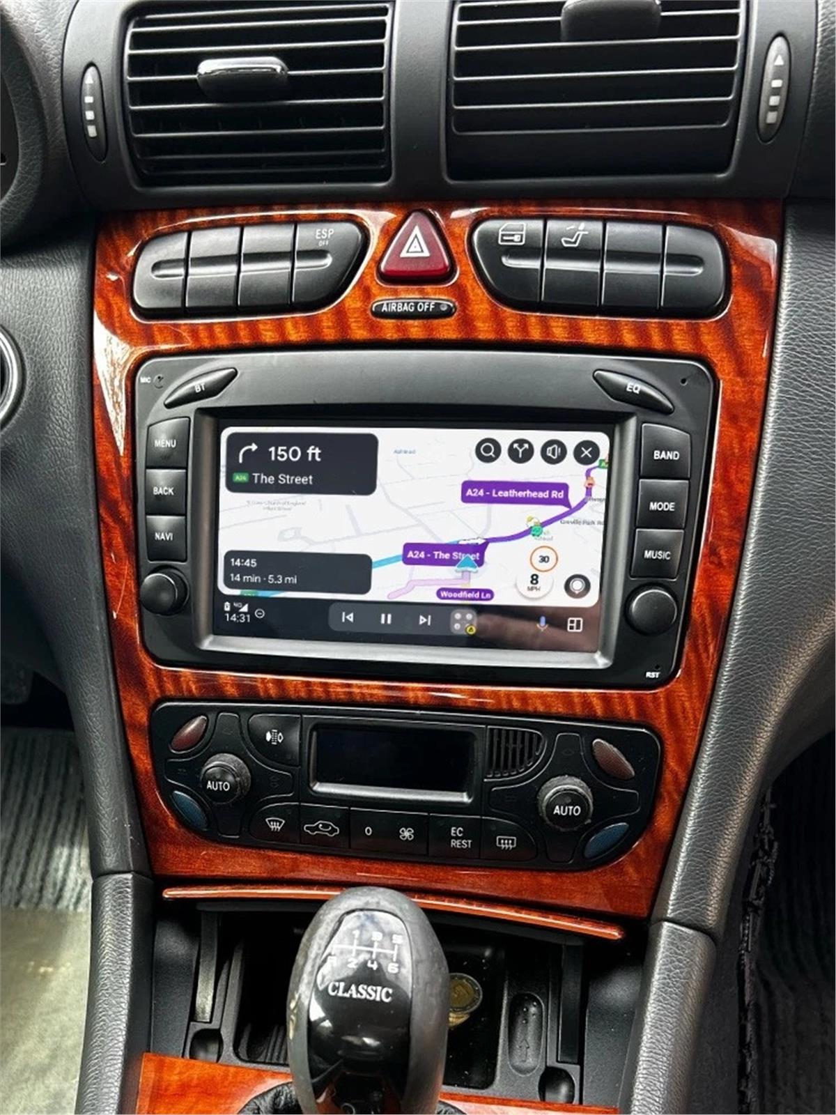 Mercedes Vaneo-Vito-W203 C Class CARPLAY ANDROİD AUTO 4RAM KAMERA HEDİYE