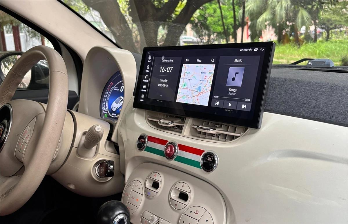 FİAT 500 12,3İNÇ CARPLAY ANDROİD AUTO 4 RAM MULTİMEDYA USB KAMERA