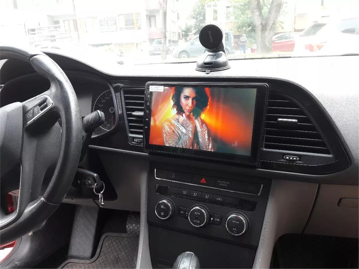 Seat Leon 9'' CARPLAY ANDROİD AUTO 4RAM MULTİMEDYA USB KAMERA HEDİYE