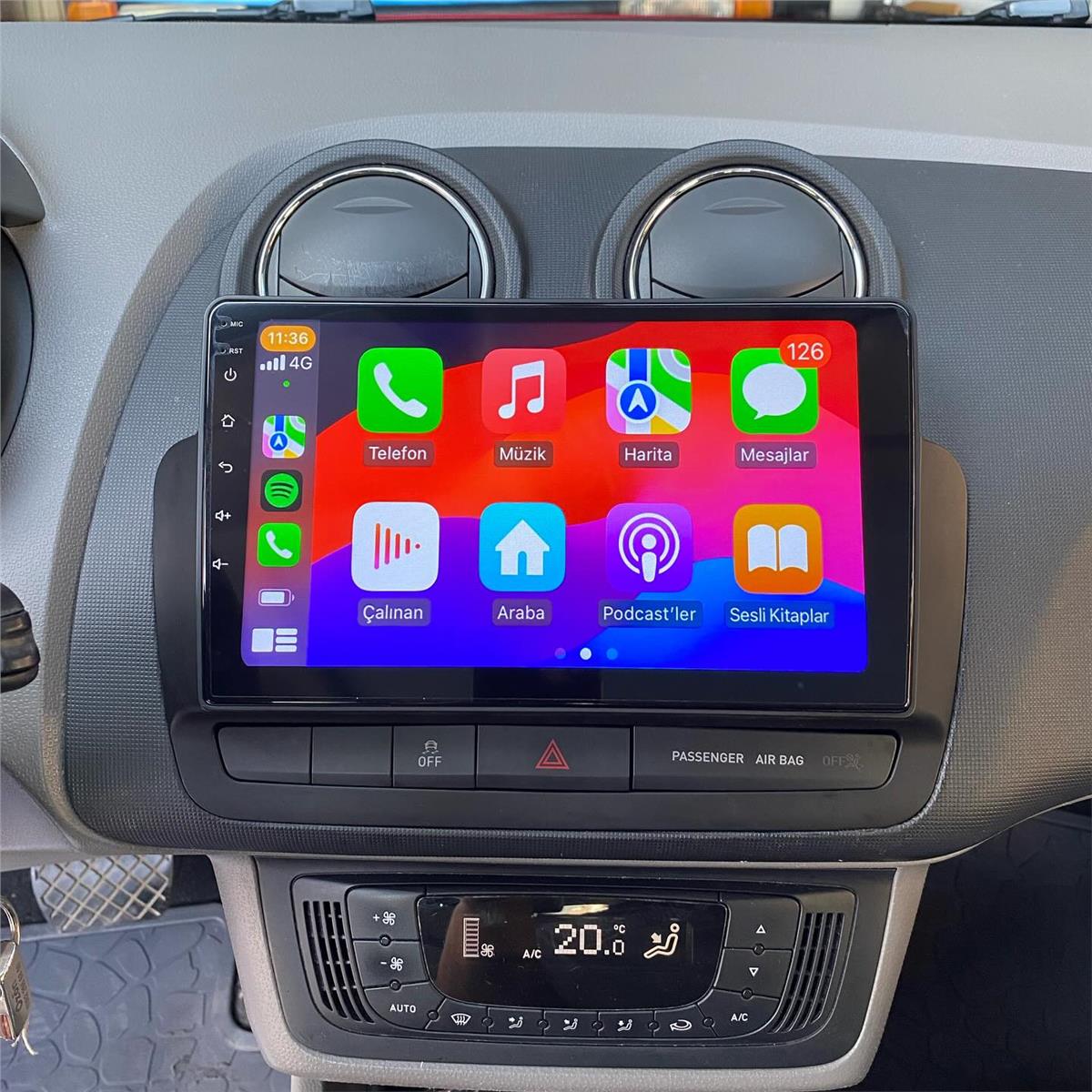 Seat İbiza CARPLAY ANDROİD AUTO 4RAM MULTİMEDYA USB KAMERA HEDİYE