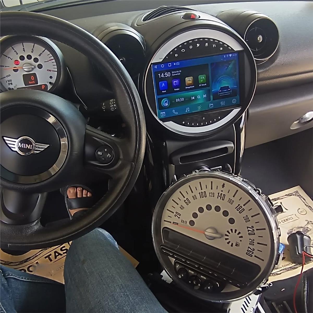Mini Cooper 2006-2013 CARPLAY ANDROİD AUTO 4RAM MULTİMEDYA USB KAMERA HEDİYE