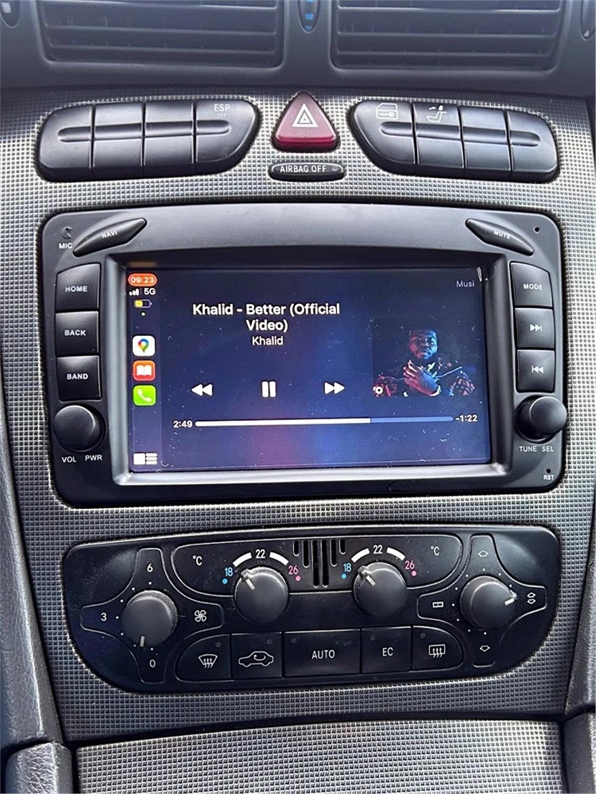 Mercedes Vaneo-Vito-W203 C Class CARPLAY ANDROİD AUTO 4RAM KAMERA HEDİYE