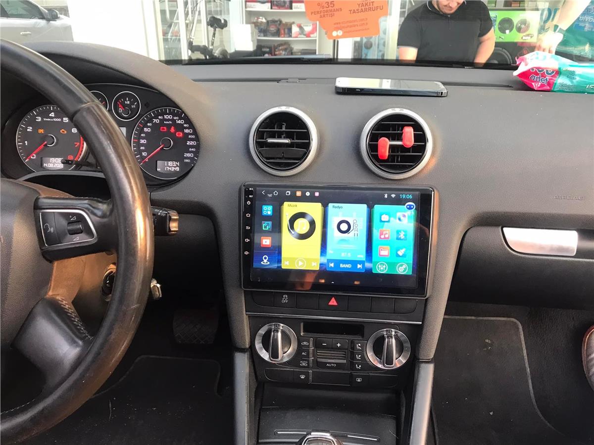 AUDI A3 9'' CARPLAY ANDROİD AUTO 4RAM MULTİMEDYA+KAMERA