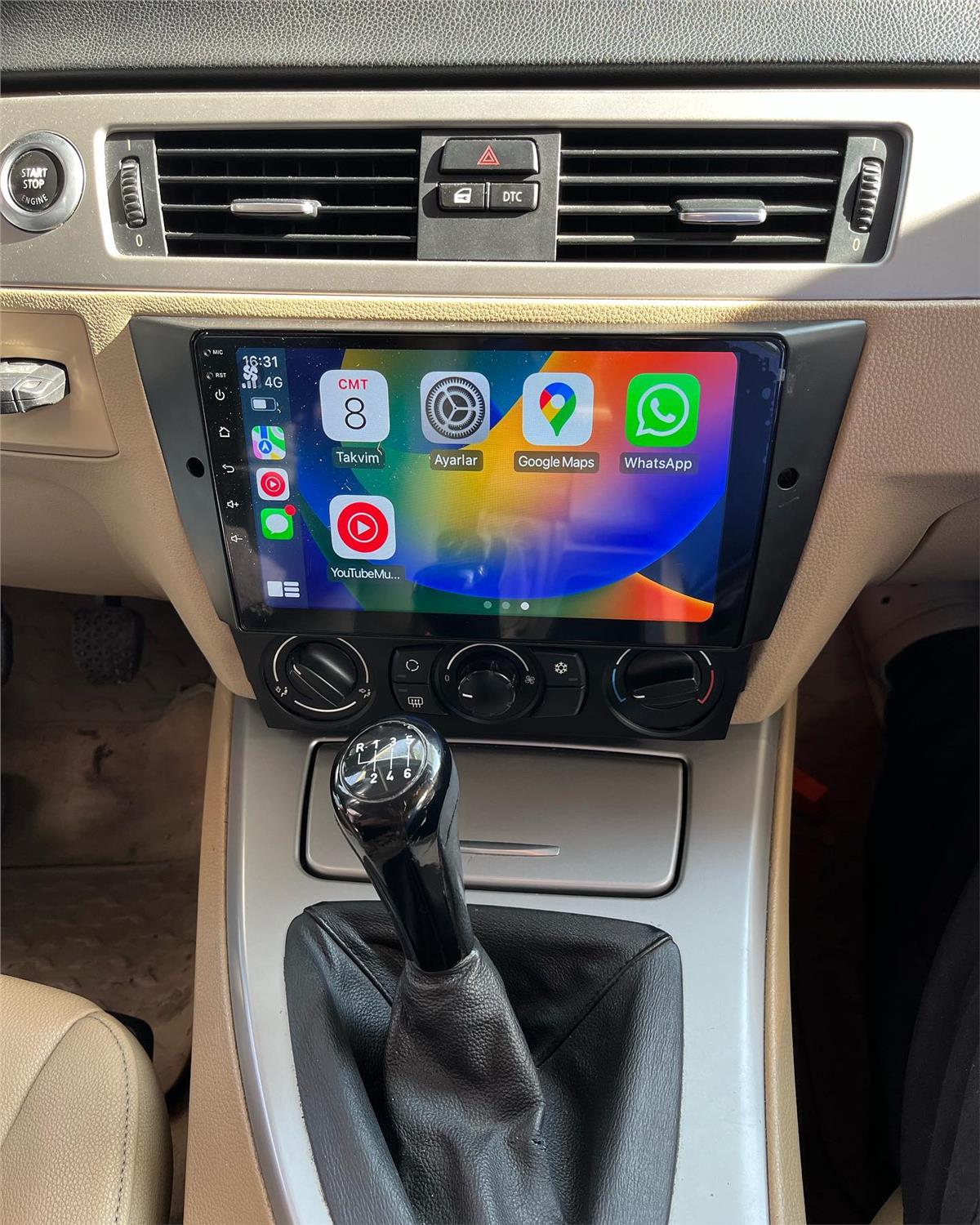 BMW E90 E91 E92 E93(2005-2012) CARPLAY ANDROİD AUTO 4RAM KAMERA HEDİYE