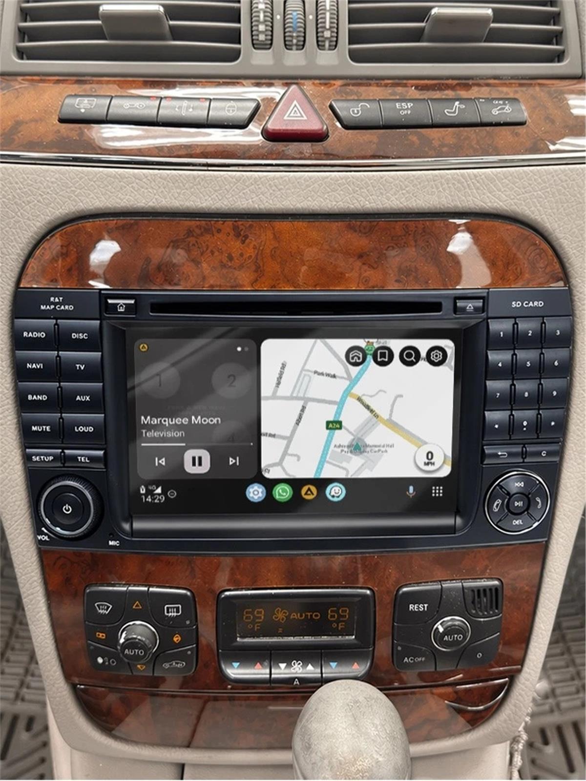 Mercedes Benz  S Class 1998-2005 W220 CARPLAY ANDROİD AUTO 4RAM KAMERA HEDİYE