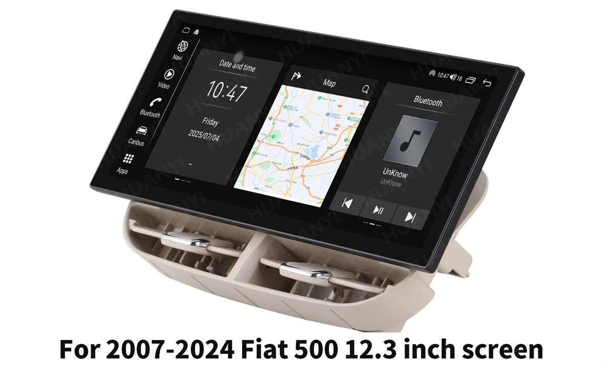 FİAT 500 12,3İNÇ CARPLAY ANDROİD AUTO 4 RAM MULTİMEDYA USB KAMERA